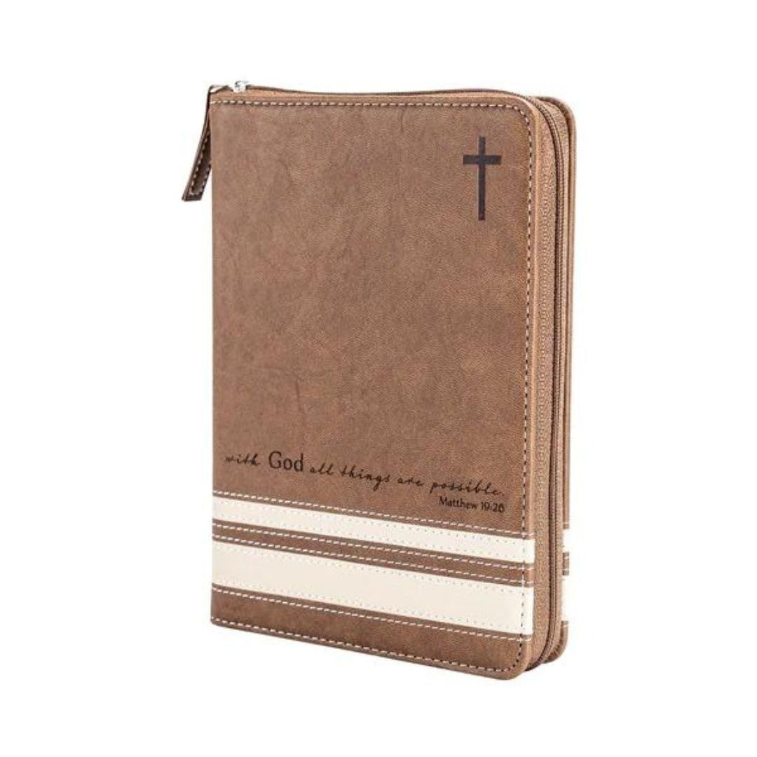 Zippered Journal: With God, All Things are Possible