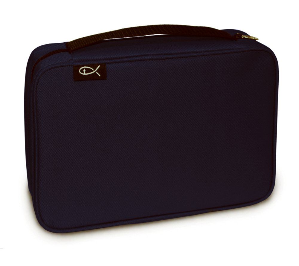 Bible Cover: Canvas Navy, X-Large