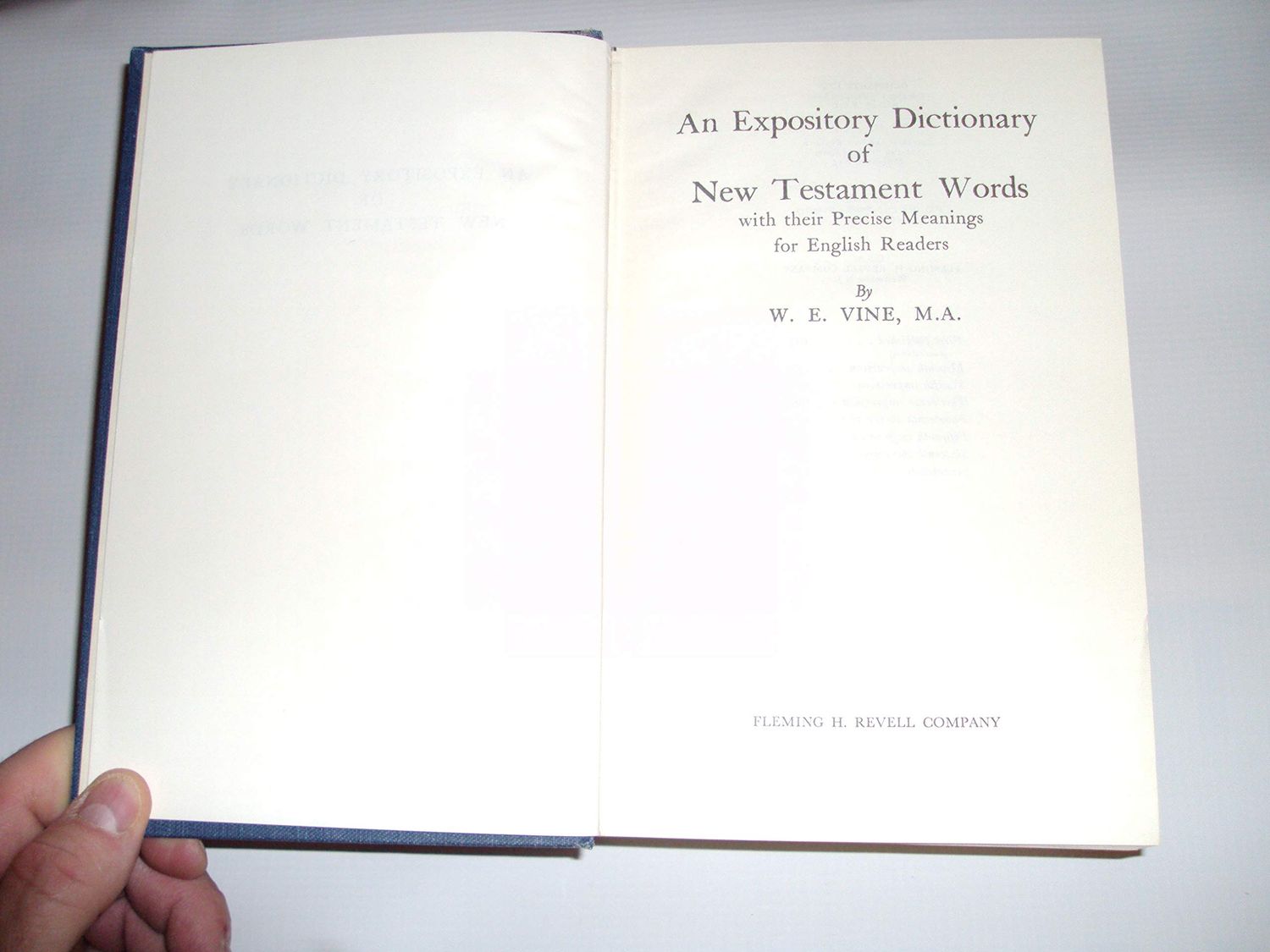 An Expository Dictionary of New Testament Words..
