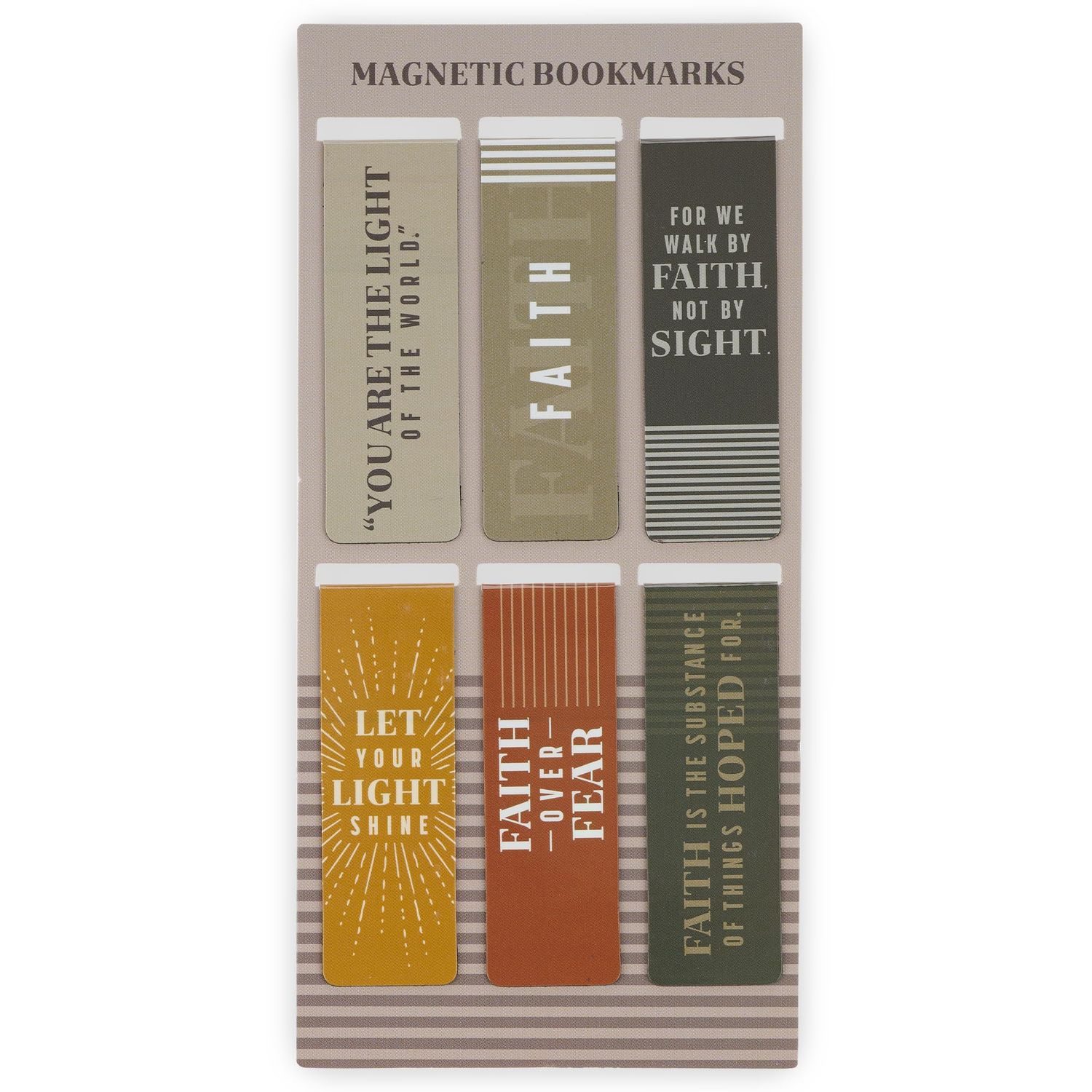 Inspirational Magnetic Bookmark Pagemarker Set for Men &amp; Women