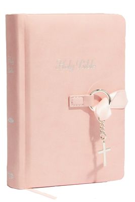 NKJV, Simply Charming Bible with Ribbon Closure, Hardcover, Pink