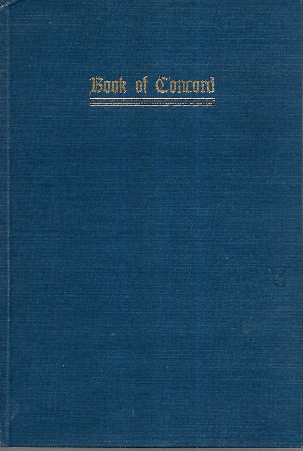Book of Concord..