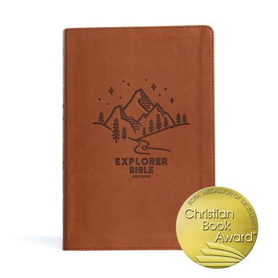 CSB Explorer Bible for Kids, Brown Mountains LeatherTouch, Indexed