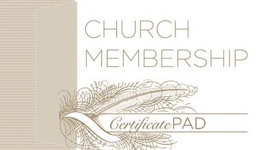 Church Membership Certificate Pad (26 Count): Romans 6:3-4 (Kjv)