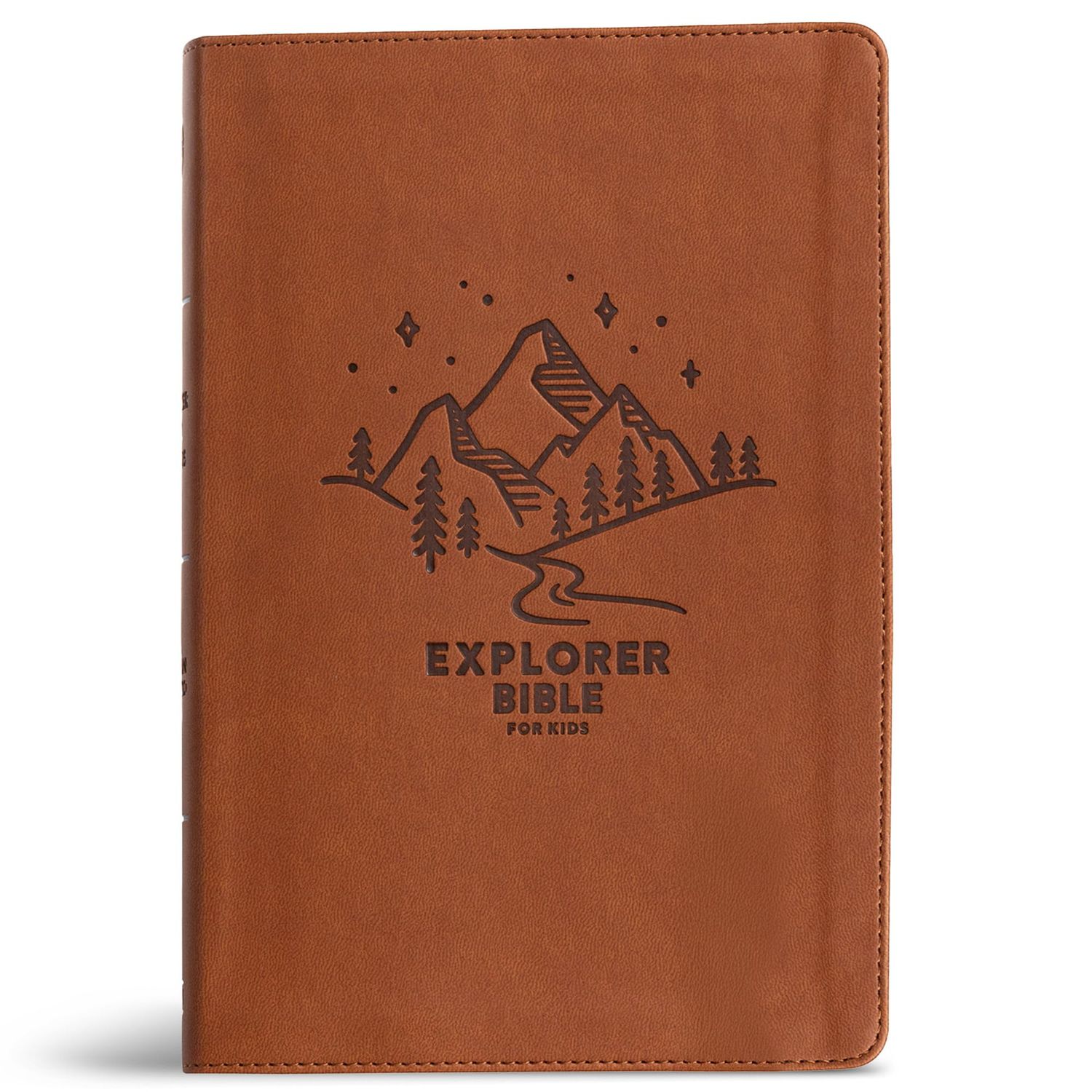 CSB Explorer Bible for Kids, Brown Mountains LeatherTouch