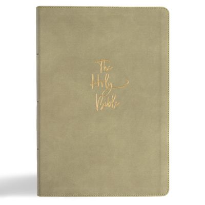 KJV Super Giant Print Reference Bible, Sage SuedeSoft LeatherTouch, Indexed