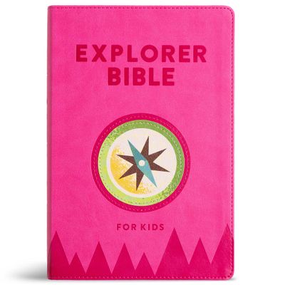 KJV Explorer Bible for Kids, Bubble Gum LeatherTouch