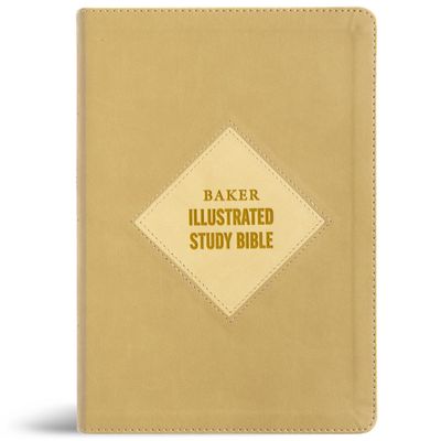 CSB Baker Illustrated Study Bible, Khaki LeatherTouch, Indexed