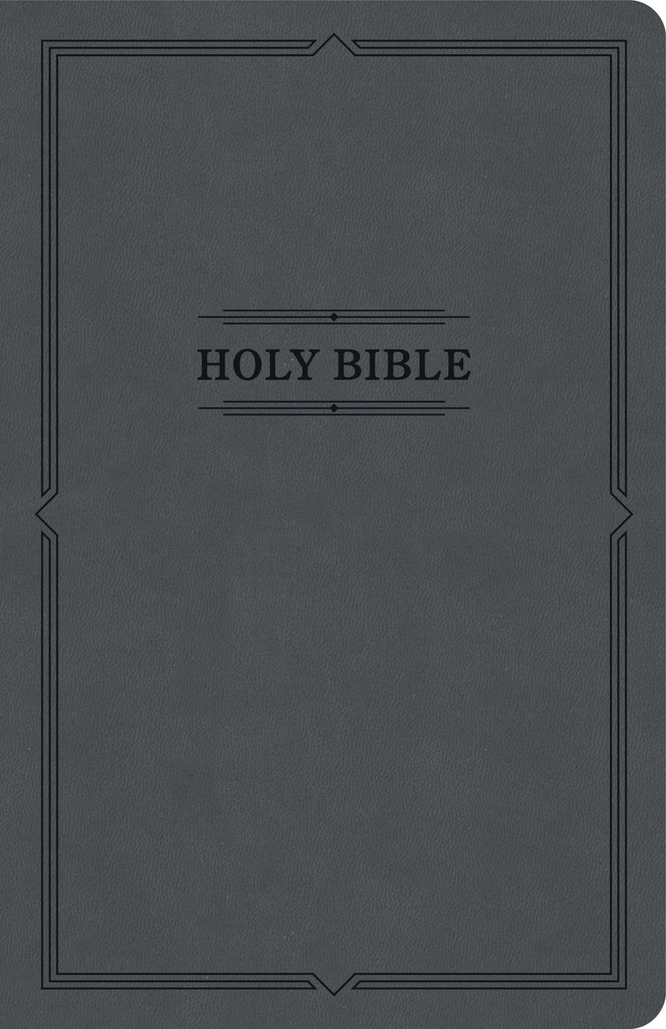 KJV Thinline Bible, Value Edition, Charcoal LeatherTouch