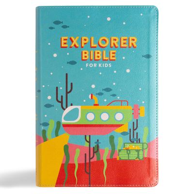 CSB Explorer Bible for Kids, Underwater Adventure LeatherTouch