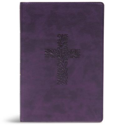 KJV Rainbow Study Bible, Purple LeatherTouch