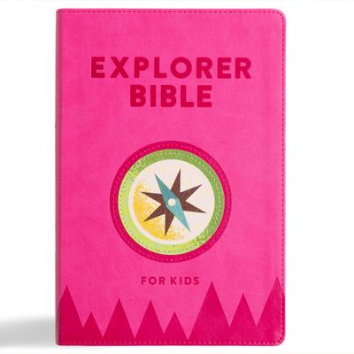 KJV Explorer Bible for Kids, Bubble Gum LeatherTouch, Indexed
