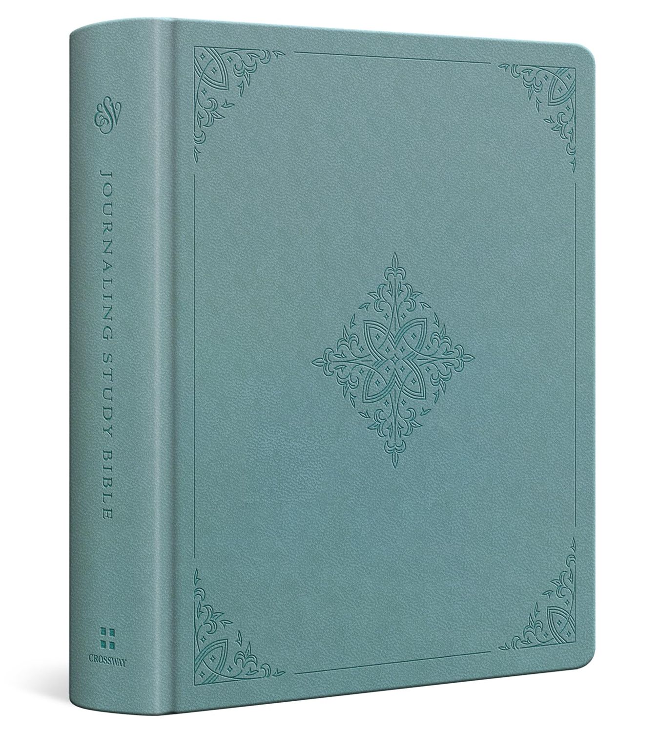 ESV Journaling Study Bible-Paris Sky, Fleur-De-Lis Design Trutone Over Board