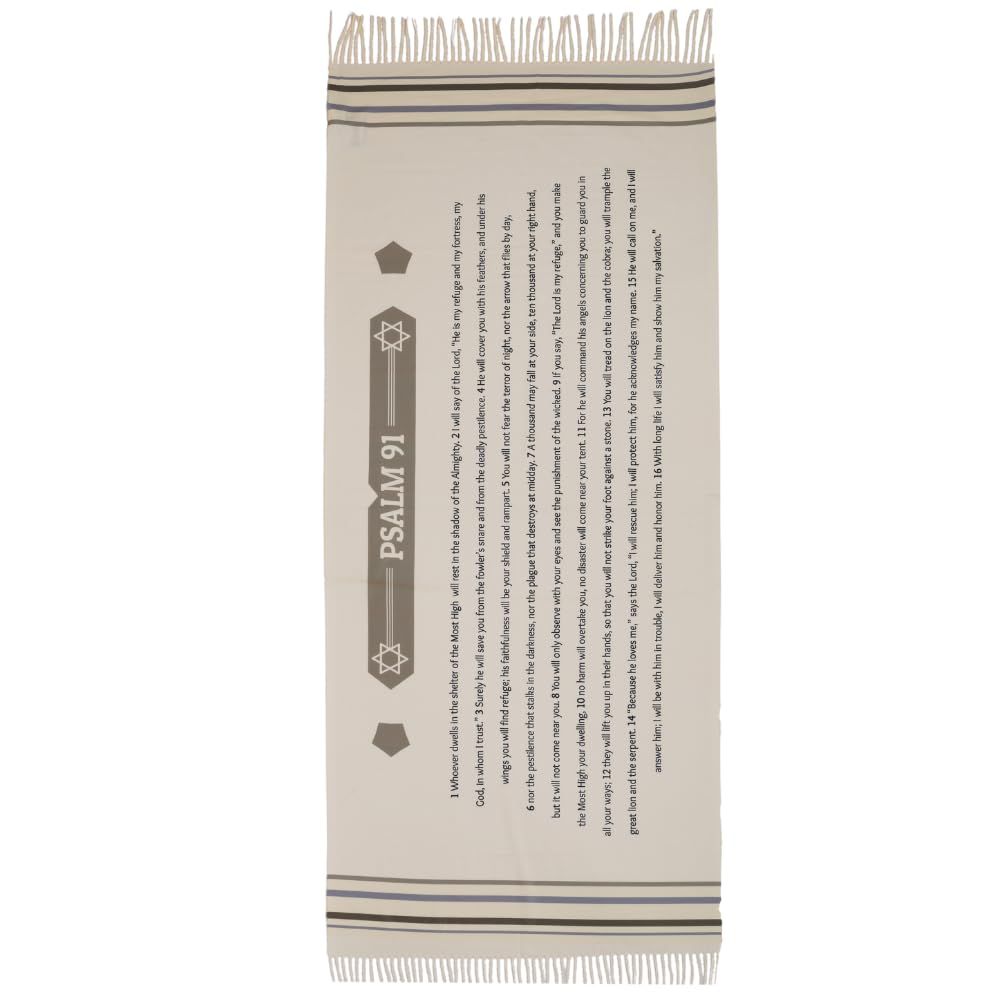 Fashion/Prayer Shawl-Psalm 91 (74" X 28")