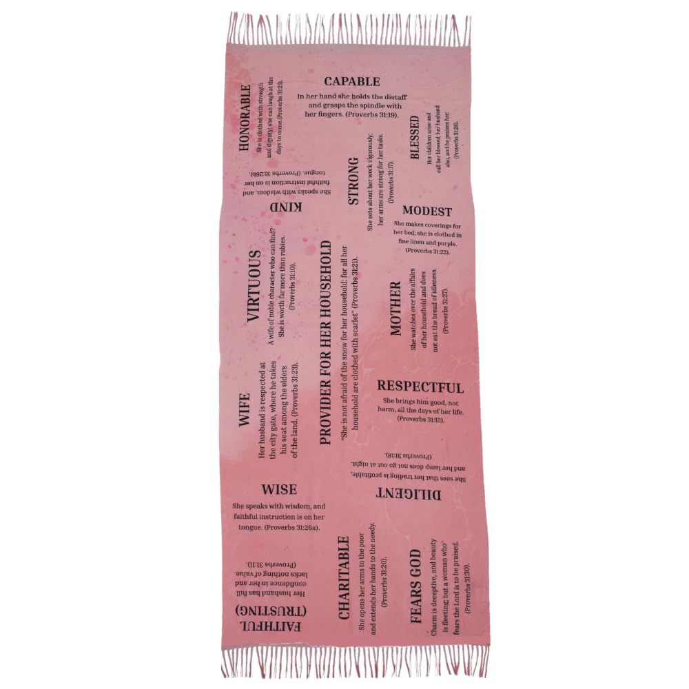 Fashion/Prayer Shawl-Virtuous Women (74" X 28")
