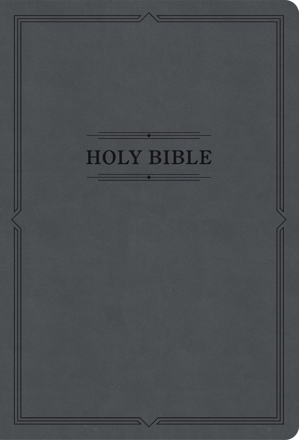 KJV Large Print Thinline Bible, Value Edition, Charcoal LeatherTouch