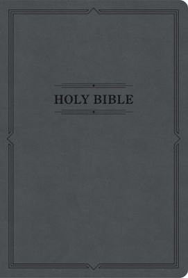 KJV Large Print Thinline Bible, Value Edition, Charcoal LeatherTouch