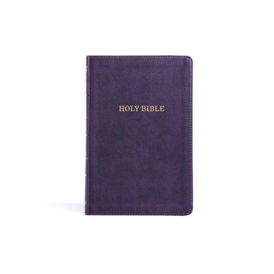 KJV Thinline Bible, Purple LeatherTouch