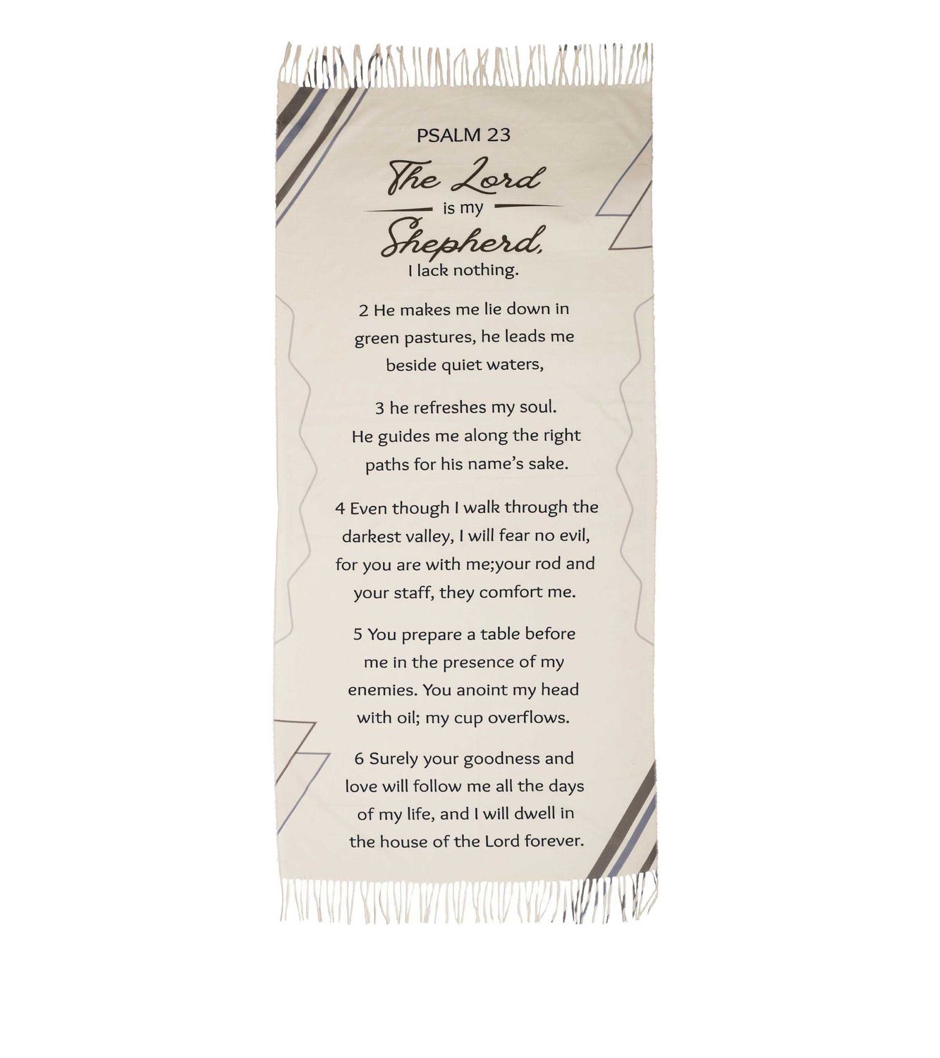 Shawl Fashion Prayer Psalm 23
