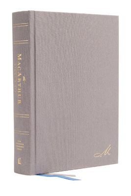 NASB, MacArthur Study Bible, Gray Hardcover, 1995 Text, Comfort Print