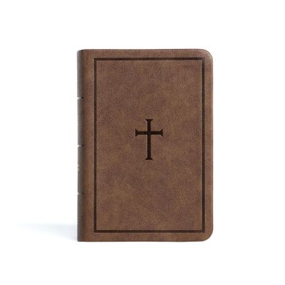 CSB Large Print Compact Reference Bible, Brown LeatherTouch, Red Letter, Presentation Page