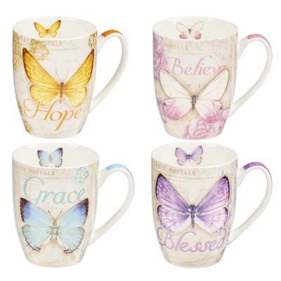 CAG Butterfly Blessings Mug Set