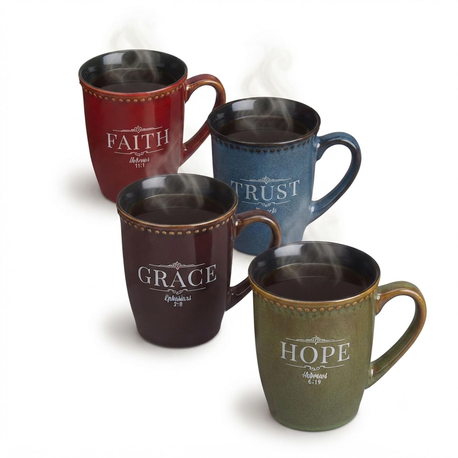 CAG Faithful Living Stoneware Mug Set