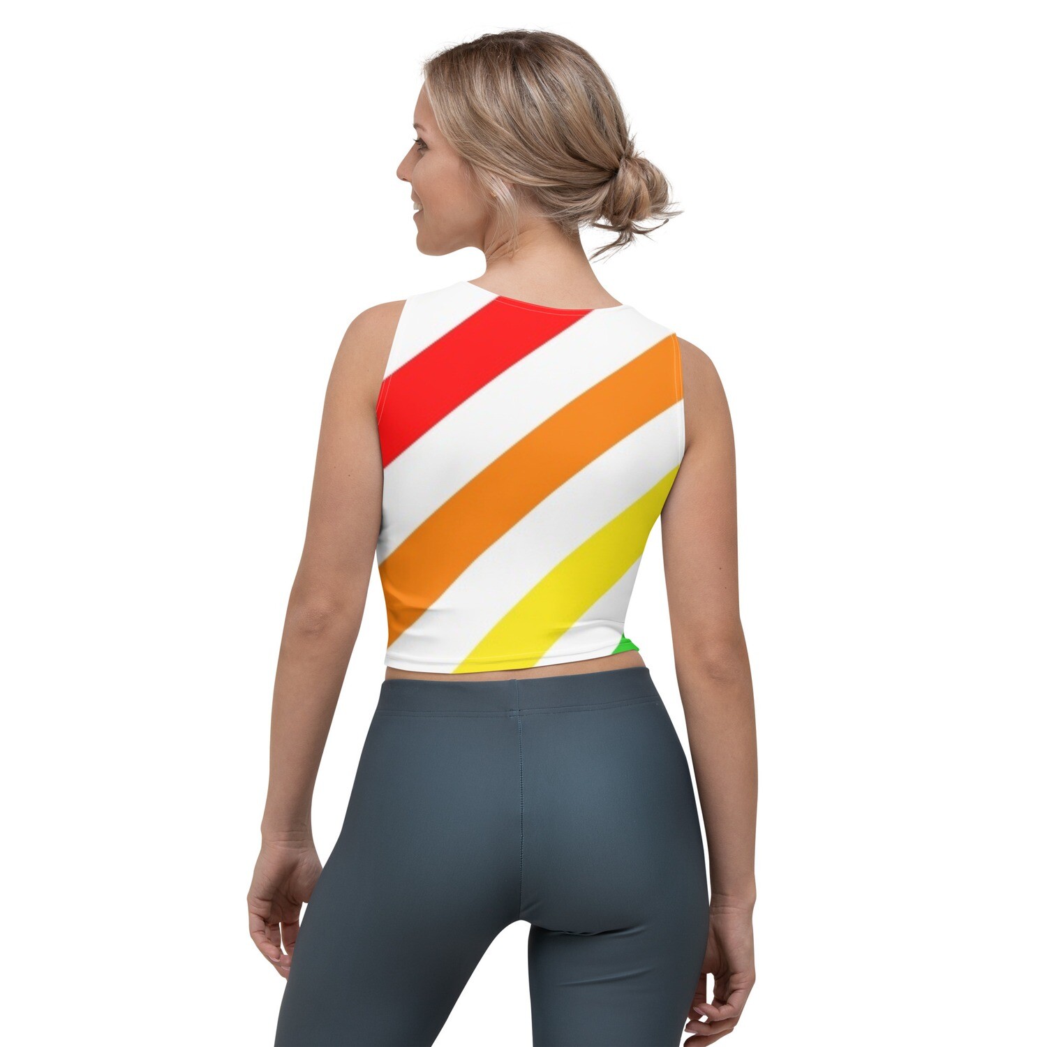 Rainbow Lineage Crop Top, Size: XS