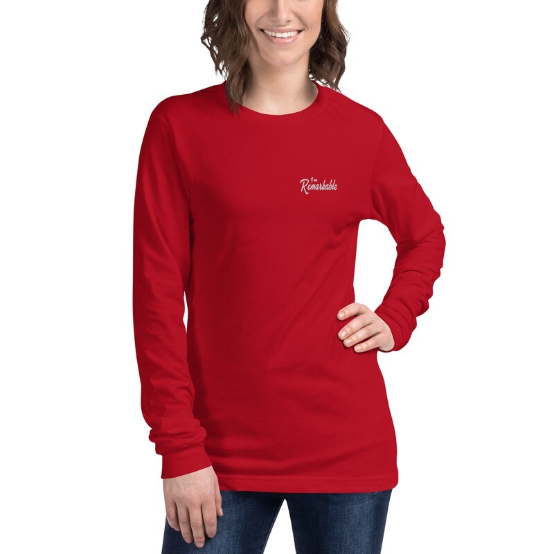 Unisex Long Sleeve Tee - I am Remarkable
