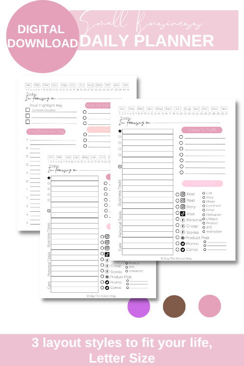 Small Business Daily Planner
