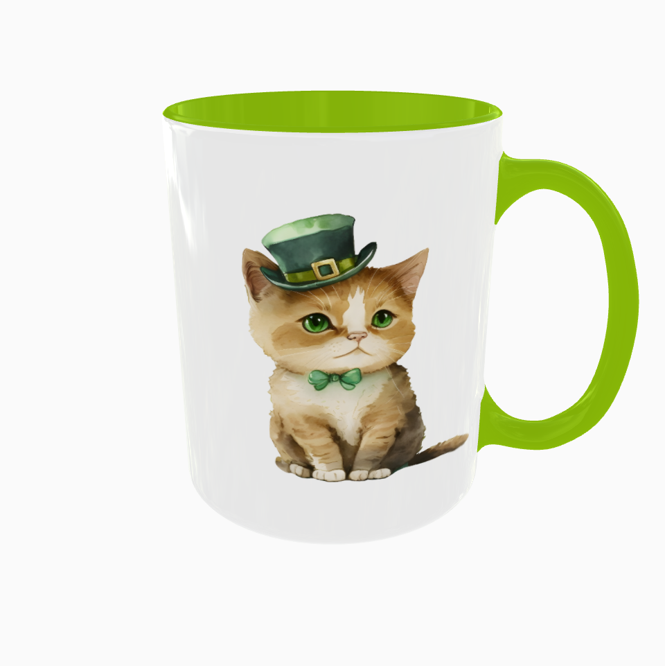 St. Patrick's Day Cat Mug