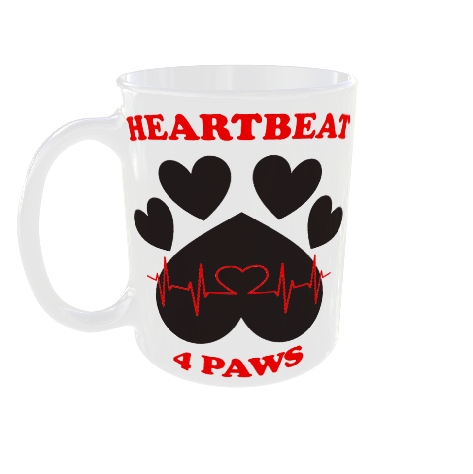 Heartbeat4Paws 12 Oz. Mug