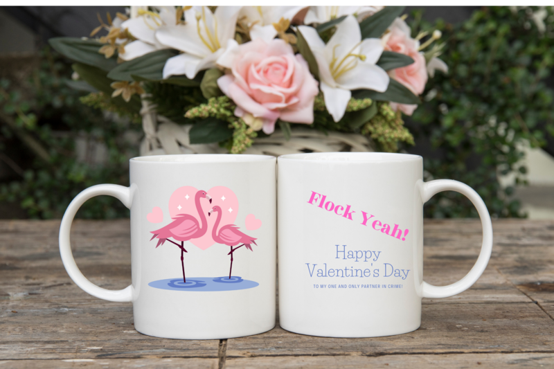 Flamingo Valentine's Day Mug