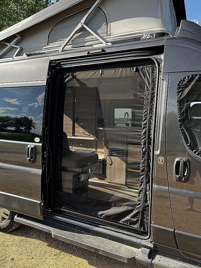 VanEssential Magnetic Closure Sliding Door Bug Screen Designed for Ram Promaster Van