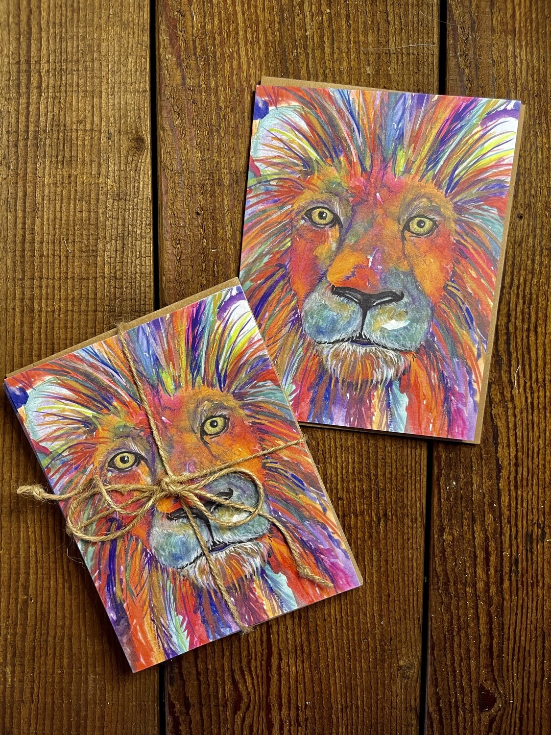Be Strong and Courageous Lion Set of 6 Everyday Encouragement Card