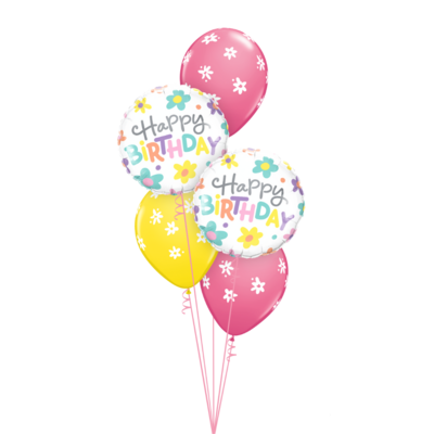 Blooming Blossom Birthday Balloon Bouquet