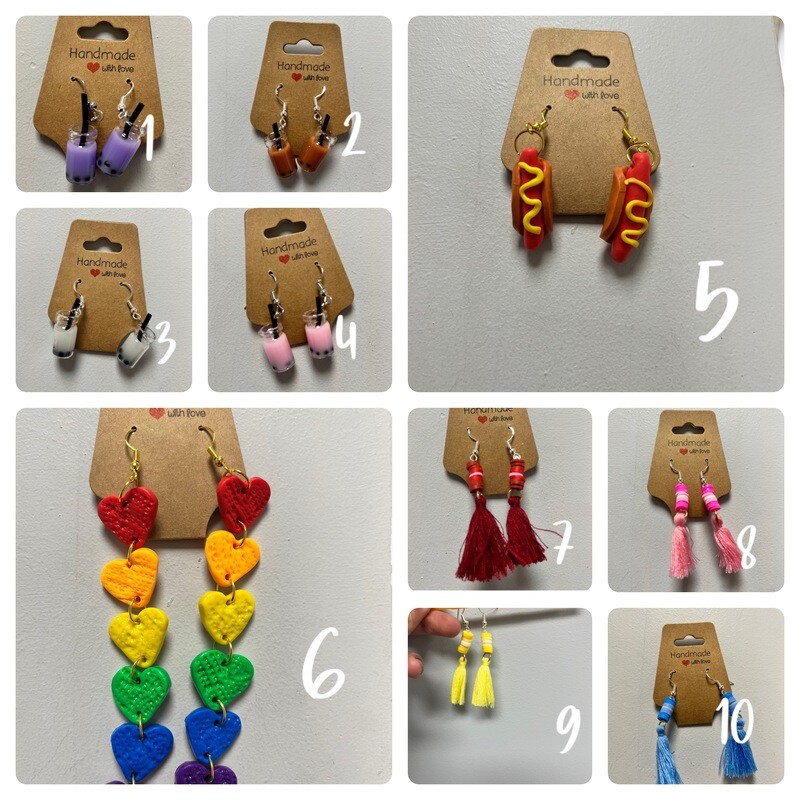 Miscellaneous earrings (price range $6-$12)