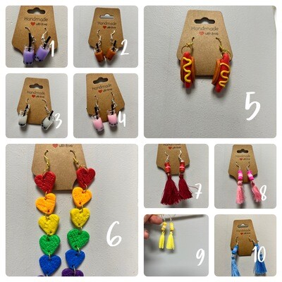 Miscellaneous earrings (price range $6-$12)