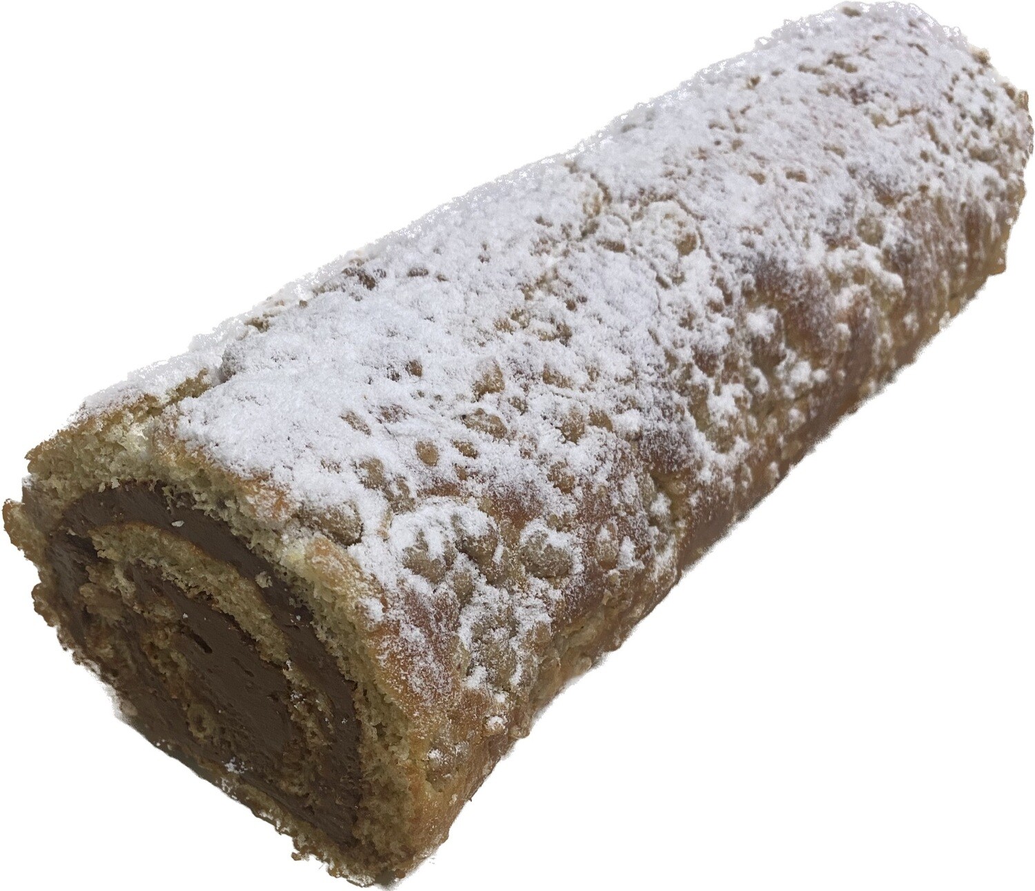 PASTEL ROLLO DE PLATANO CON NUTELLA