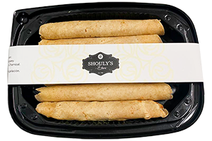 FLAUTAS DE PAPA CON CHORIZO O POLLO CON TINGA O BARBACOA 6 PIEZAS