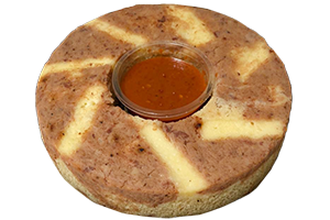 ROSCA DE TAMAL SABOR QUESO CON FRIJOL Y SALSA MORITA