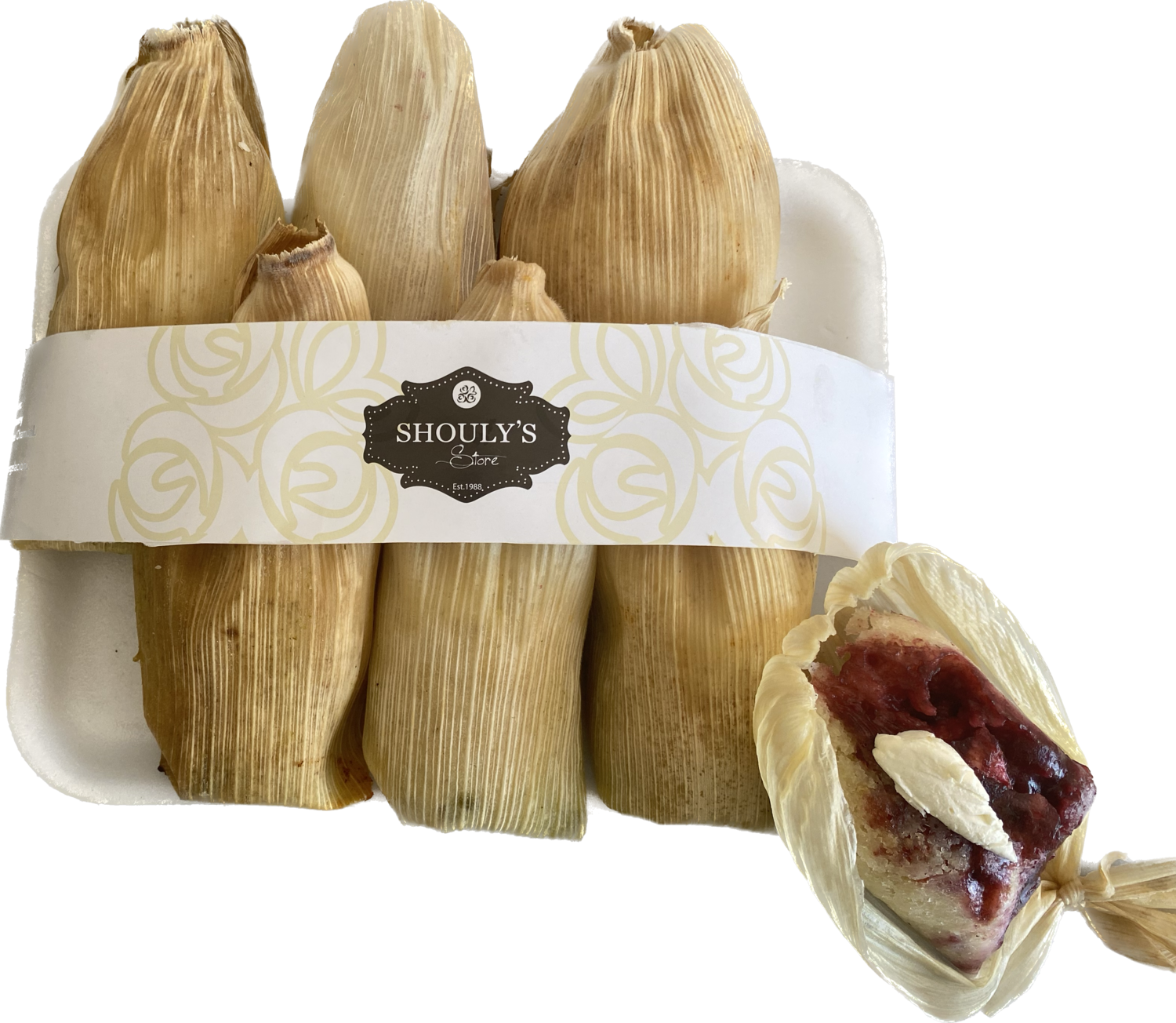 TAMALES DE QUESO PRECOCIDOS 6 PZAS, Sabor: De Queso Crema y Zarzamora