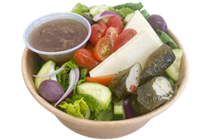 POWER GREEK FETA CHEESE BOWL CON ADEREZO DE VINO TINTO