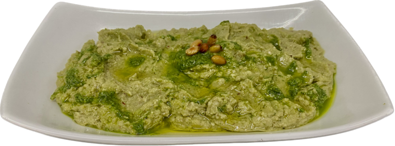 HUMMUS CON SALSA PESTO