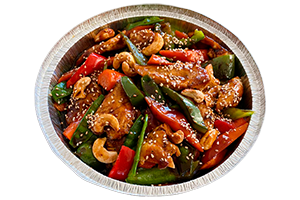POLLO TERIYAKI CON NUEZ DE LA INDIA, Tamaño: 4-6 PER