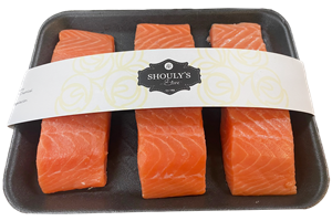 FILETES DE SALMON FRESCO SIN PIEL (APROX 150 G C/U) 3 PIEZAS PRECIO POR 1 KG