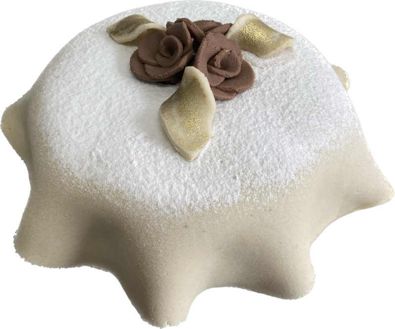 PASTEL MANTEL BLANCO C/ BOUQUET DE FLORES ROSH HASHANA