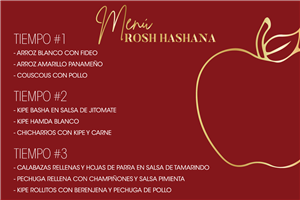 MENU A ELEGIR PARA ROSH HASHANA