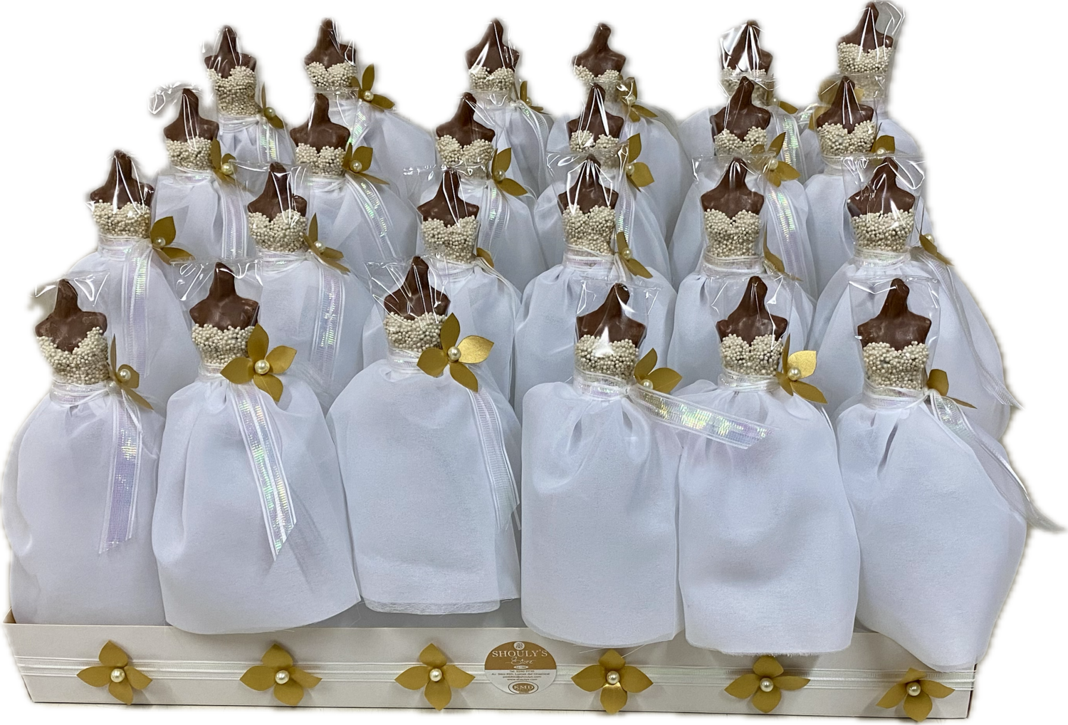 BASE C/ 24 MANIQUI DE CHOCOLATE 