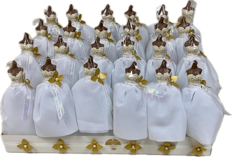 BASE C/ 24 MANIQUI DE CHOCOLATE 